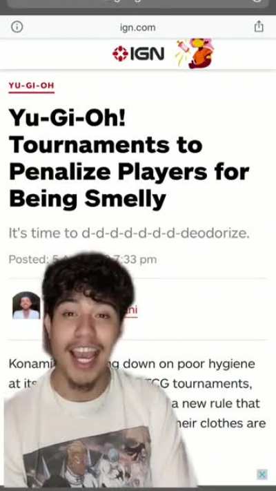 Having to force players to wear deodorant