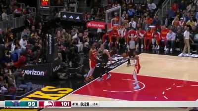[Highlight] Mason Plumlee steals the ball, spins, delivers a sweet pass in transition, then cleans up the missed layup with an offensive rebound putback
