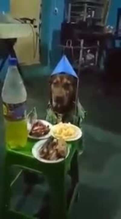 Unusual birthday party ?