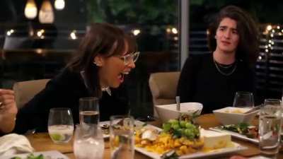 Stimulating dinner conversation takes a turn...