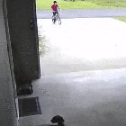 Boy sneaks into neighbors garage to hug doggo