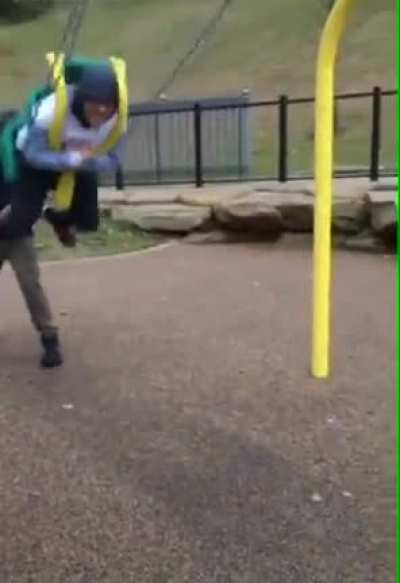 abusing the handicap swing (i think its a handicap swing but im not too sure)