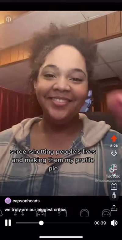 She officially played herself?
