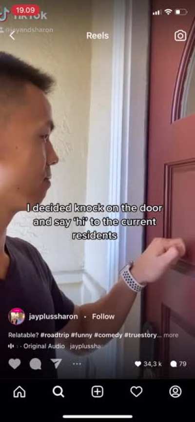 They drove 2,000 miles in 3 days to visit the house he grew up in.