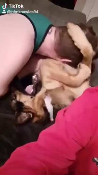 She puts up with us