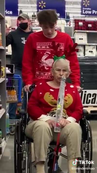 Shopping with grandma