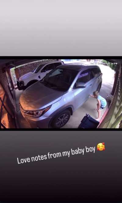 Love notes from my baby boy ?