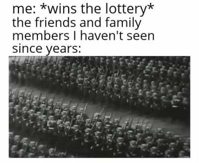 They come to my money like bees to honey