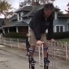 Using stilts for the first time