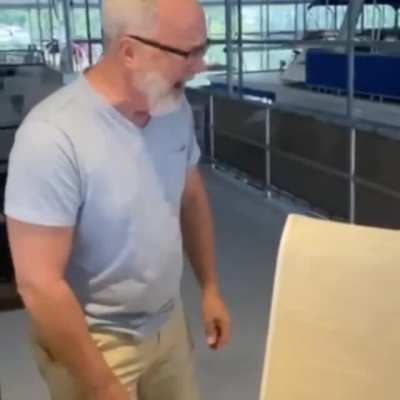 His reaction at the end..!