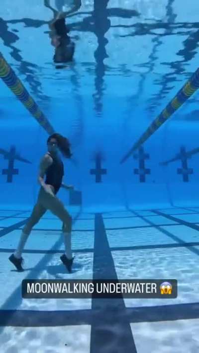 How does she moonwalk upside down?