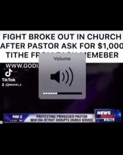 Pastor ask for $1,000 tithe from each member