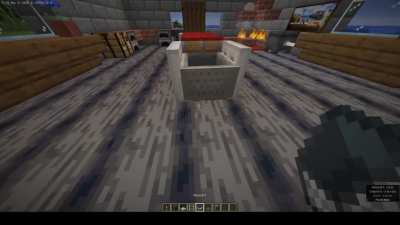 Cool chair design in Minecraft