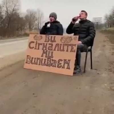 You honk we drink