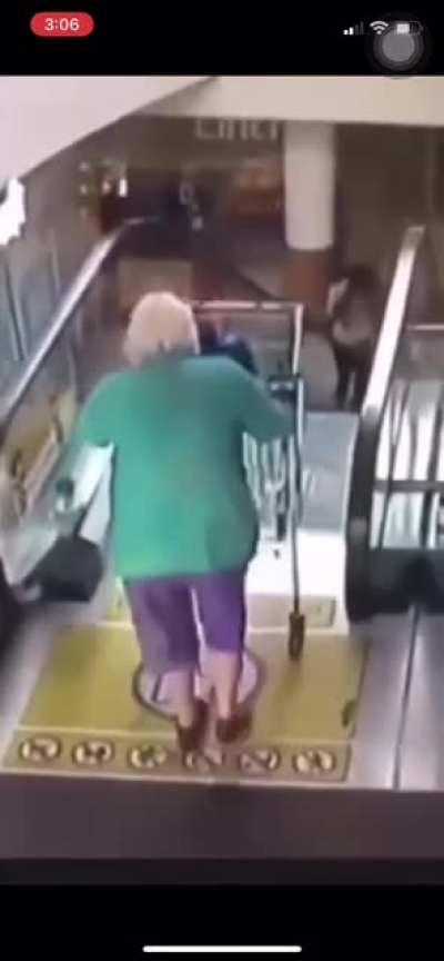 Escalator Mishap