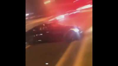 Here, let's try drifting with a car nearby and see what happens~?‍♂️
