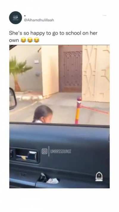 She's so excited ?