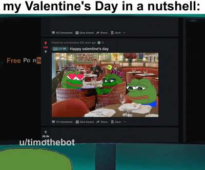 My Valentine's Day in a nutshell