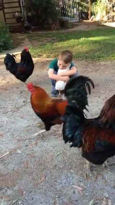"...nah, just kidding.. come here! *hug*"