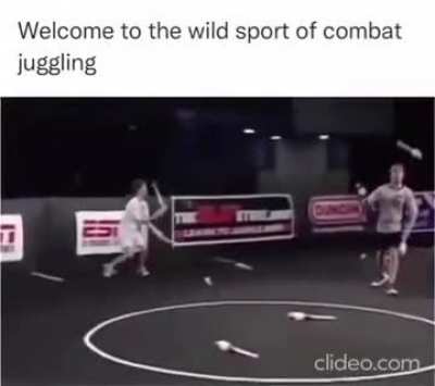 Just some classic circus combat between friends
