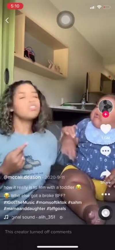 Mom let’s 1 year old beat her up for views