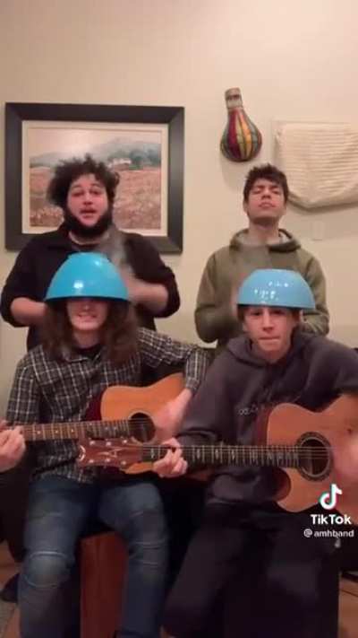 It seems they are joking around until he starts singing