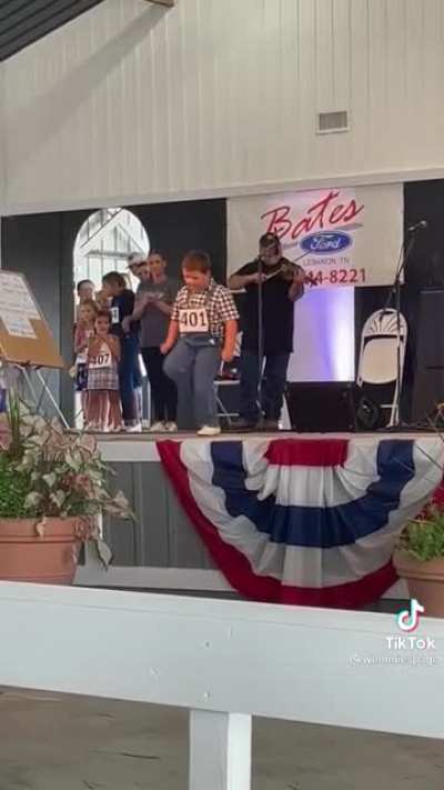 I feel bad for whoever has to go on next. Little man killed it.