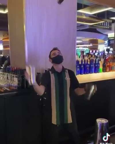 This insanely talented bartender