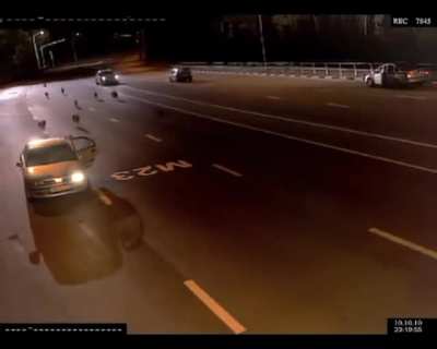 ? This police stop being interrupted by a pack wolves ?