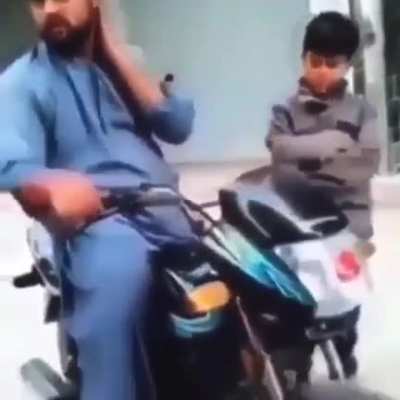 Revving bike