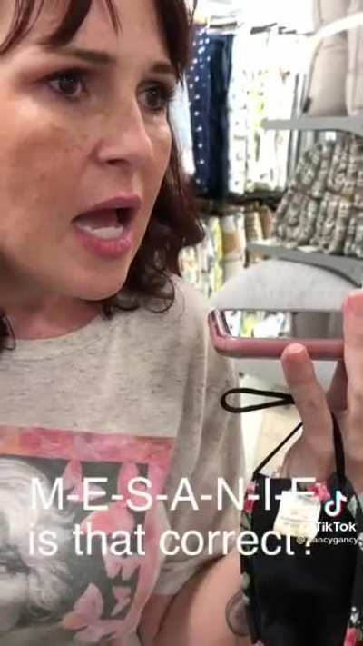 I love that she's just casually doing this while shopping