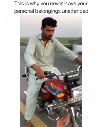 Don’t leave your belongings unattended.