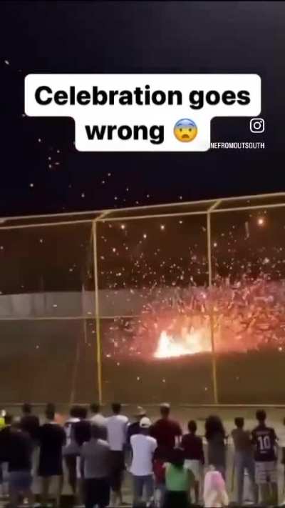 Fireworks out of control