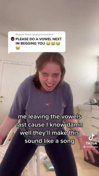 Louis Armstrong girl when she's asked for a vowel