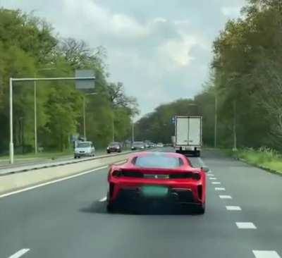 WCGW if a brand new owner of a Ferrari 488 Pista supercar turns off the traction and stability control...