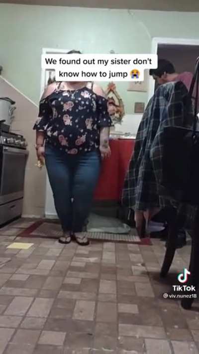 She can't jump