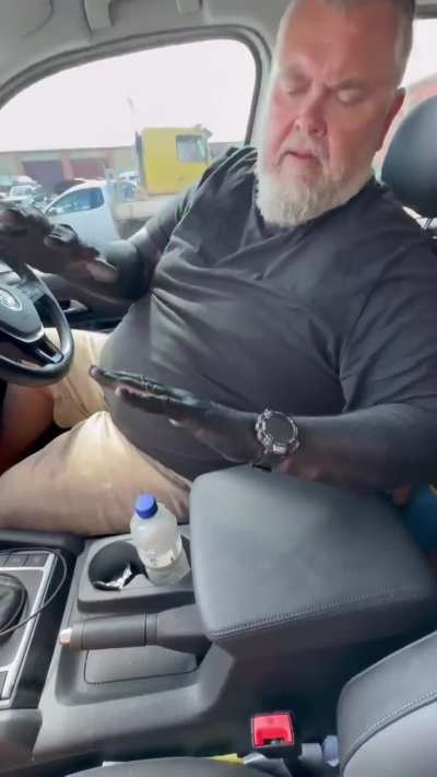 Rubbing squid ink all over yourself.
