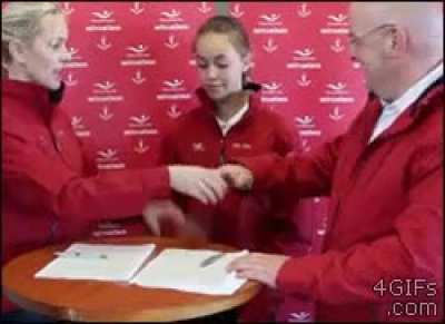 A 'fist five' like moment