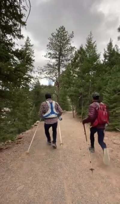 If people hiked in a rush