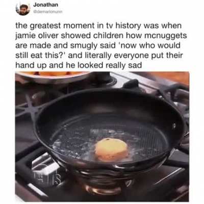 Jamie Oliver tries to scare kids off chicken nuggets