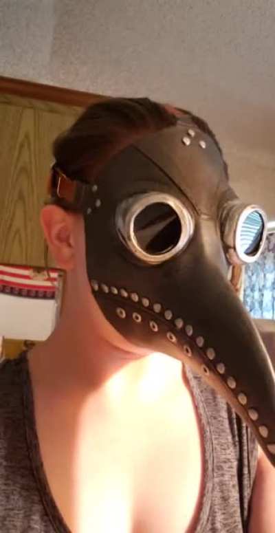 I got my mask in the mail. Maybe I should've gone with a better quality...