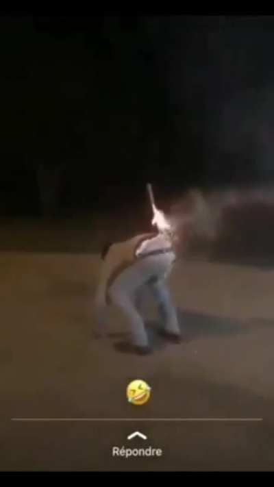 To fire a cracker