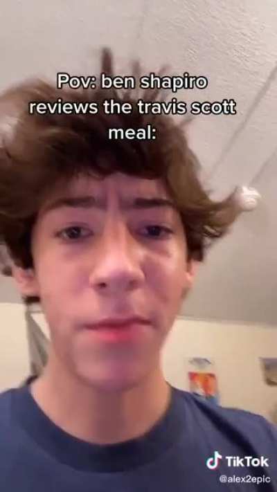 Ben Shapiro tries the Travis Scott meal
