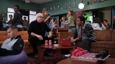 "Community" S:1E:3 Pierce Teaches Troy How to Sneeze