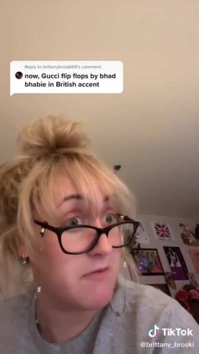 Reading lyrics in british accent