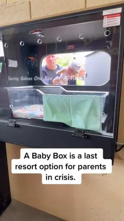 Baby boxes for abandoned children.