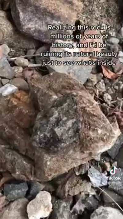 Don’t take rocks for granite