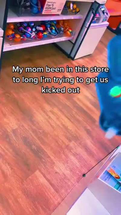 Idk how old she is, but i guarantee it’s too old to be acting like this