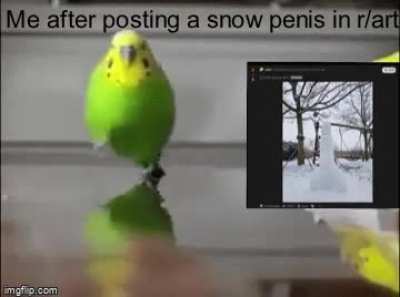 A snow sculpture