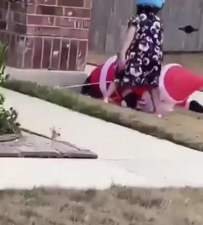 Kid hates Santa